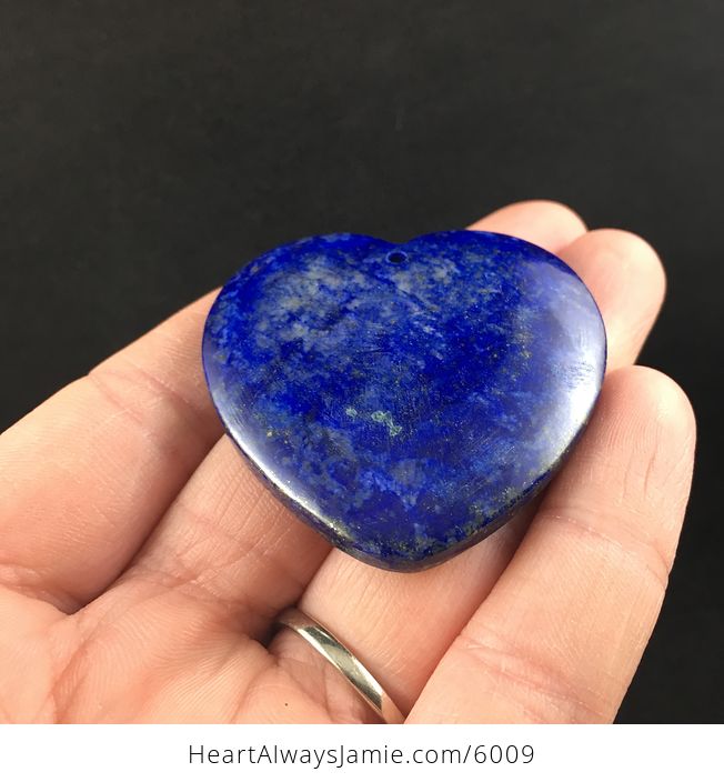 Heart Shaped Blue Lapis Lazuli Stone Pendant Jewelry - #7HvMc1O4JDU-2