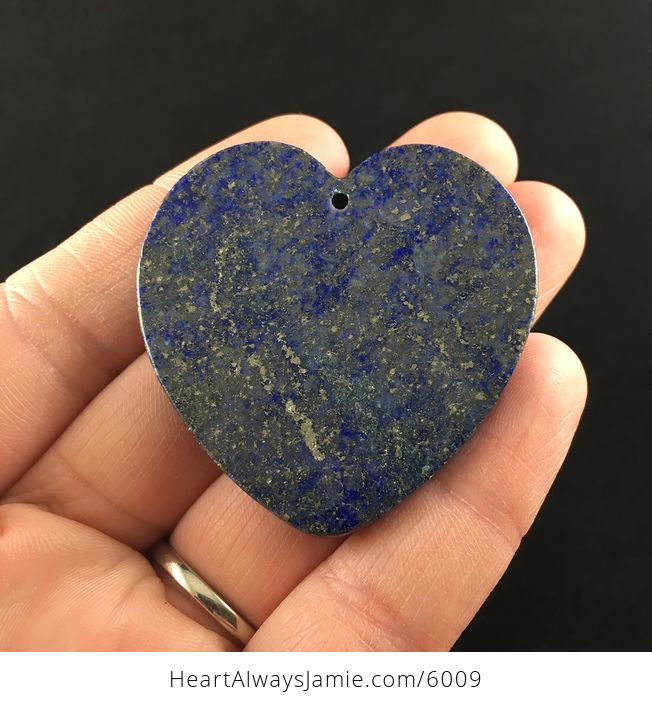 Heart Shaped Blue Lapis Lazuli Stone Pendant Jewelry - #7HvMc1O4JDU-6