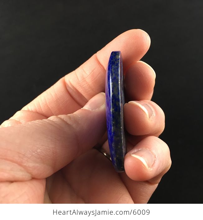 Heart Shaped Blue Lapis Lazuli Stone Pendant Jewelry - #7HvMc1O4JDU-5