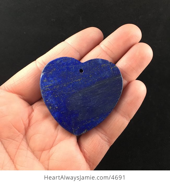 Heart Shaped Blue Lapis Lazuli Stone Pendant Jewelry - #PtgMxAGQRhc-6