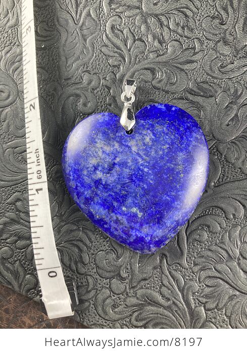 Heart Shaped Blue Lapis Lazuli Stone Pendant Jewelry - #Uo92W8gEyoo-4