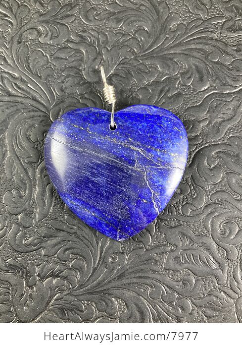 Heart Shaped Blue Lapis Lazuli Stone Pendant Jewelry - #f1E8nUAc3EQ-3