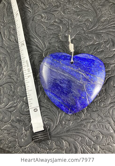 Heart Shaped Blue Lapis Lazuli Stone Pendant Jewelry - #f1E8nUAc3EQ-4