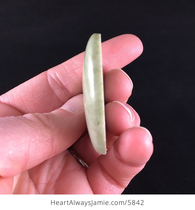 Heart Shaped Green Jasper Stone Jewelry Pendant - #ABfvF1yy9TQ-5
