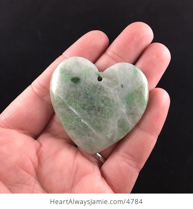 Heart Shaped Green Stone Jewelry Pendant - #1U6ebDVT5KU-1