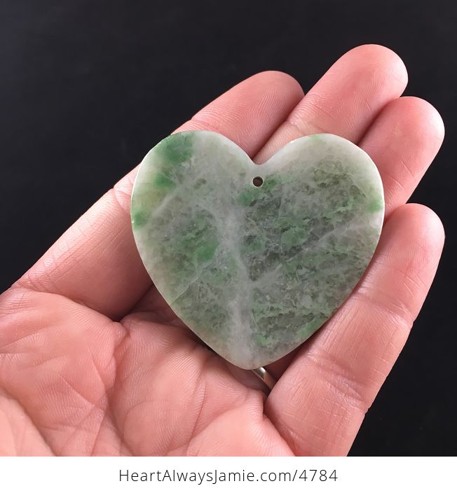 Heart Shaped Green Stone Jewelry Pendant - #1U6ebDVT5KU-5