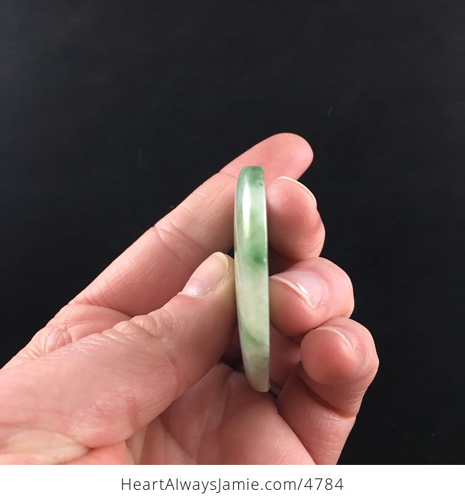 Heart Shaped Green Stone Jewelry Pendant - #1U6ebDVT5KU-4
