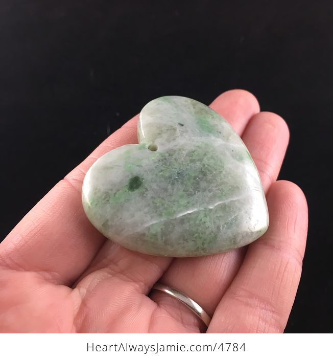 Heart Shaped Green Stone Jewelry Pendant - #1U6ebDVT5KU-3