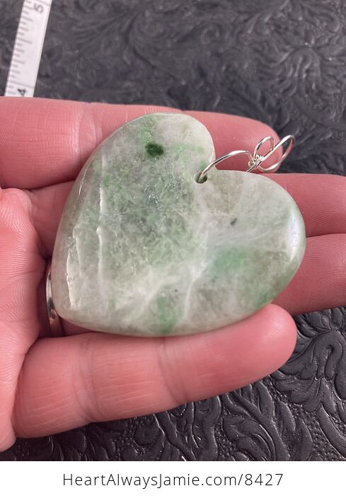 Heart Shaped Green Stone Jewelry Pendant Ornament - #2w4fcFNepRI-3