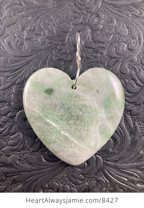 Heart Shaped Green Stone Jewelry Pendant Ornament - #2w4fcFNepRI-5