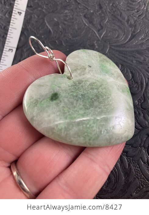 Heart Shaped Green Stone Jewelry Pendant Ornament - #2w4fcFNepRI-4