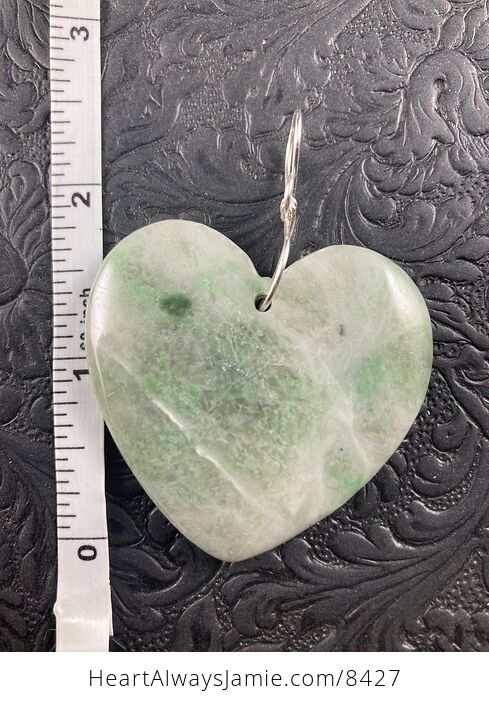 Heart Shaped Green Stone Jewelry Pendant Ornament - #2w4fcFNepRI-6