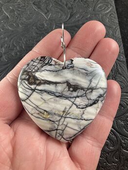 Heart Shaped Jasper Stone Jewelry Pendant Ornament #n7RwufJNemo