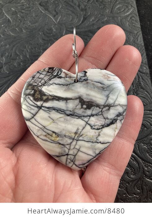 Heart Shaped Jasper Stone Jewelry Pendant Ornament - #n7RwufJNemo-1