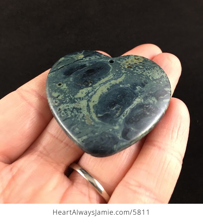 Heart Shaped Kambaba Jasper Stone Jewelry Pendant - #in7j3jm7WdI-2