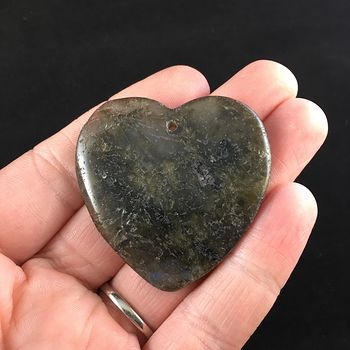 Heart Shaped Labradorite Stone Jewelry Pendant #ltUlUChniO8