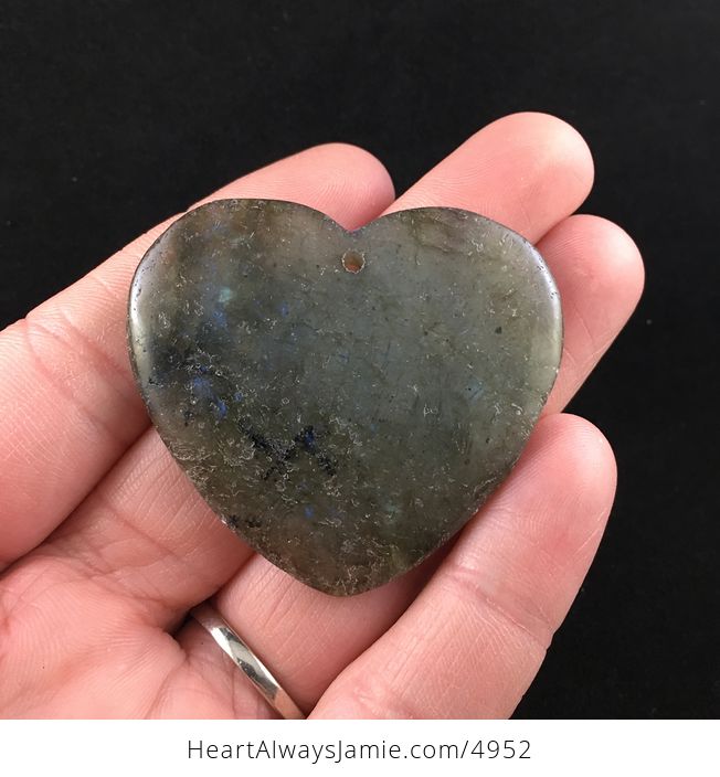 Heart Shaped Labradorite Stone Jewelry Pendant - #h4Us4girTFg-1