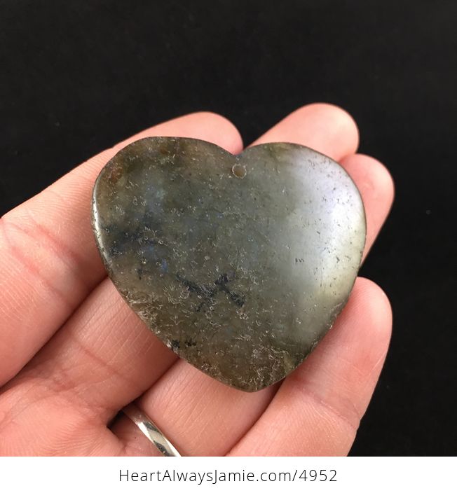 Heart Shaped Labradorite Stone Jewelry Pendant - #h4Us4girTFg-2