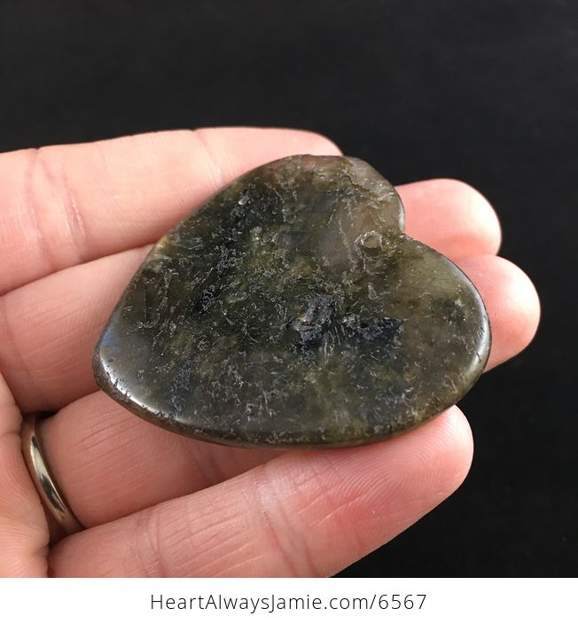 Heart Shaped Labradorite Stone Jewelry Pendant - #ltUlUChniO8-3