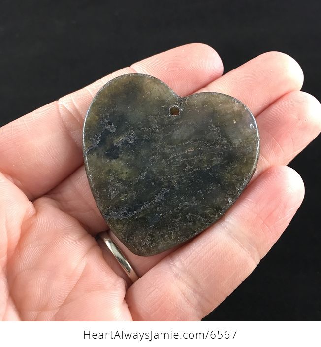 Heart Shaped Labradorite Stone Jewelry Pendant - #ltUlUChniO8-6