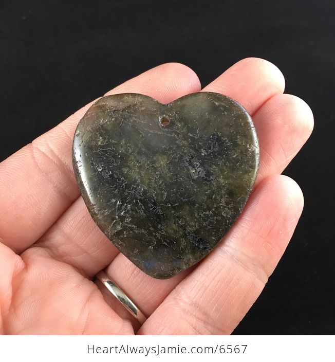 Heart Shaped Labradorite Stone Jewelry Pendant - #ltUlUChniO8-1