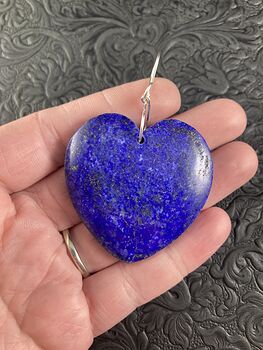 Heart Shaped Lapis Lazuli Stone Jewelry Pendant #deIawKrAY2k