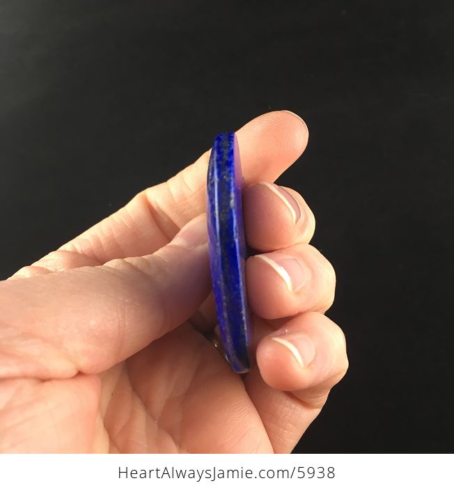 Heart Shaped Lapis Lazuli Stone Jewelry Pendant - #DPO3xIC5JvA-5