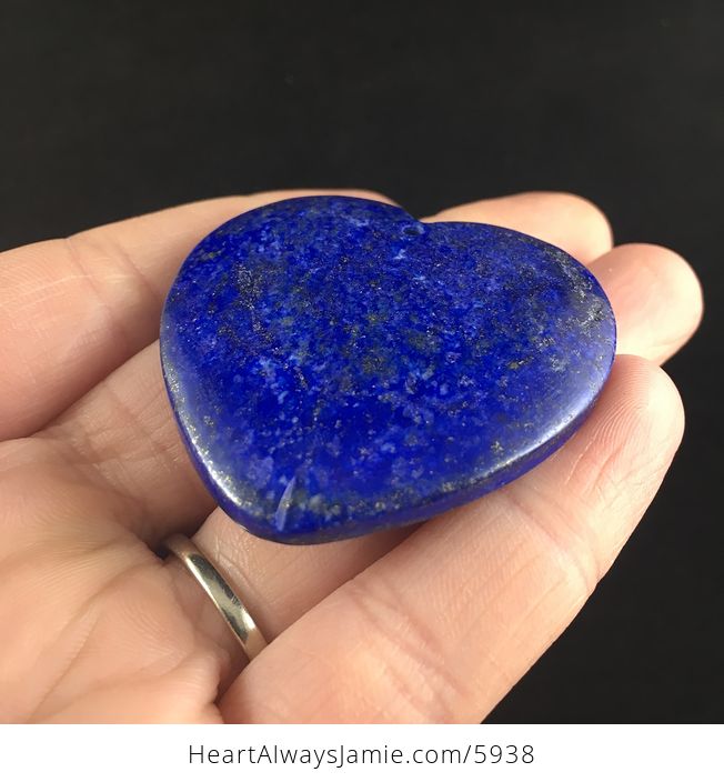 Heart Shaped Lapis Lazuli Stone Jewelry Pendant - #DPO3xIC5JvA-3