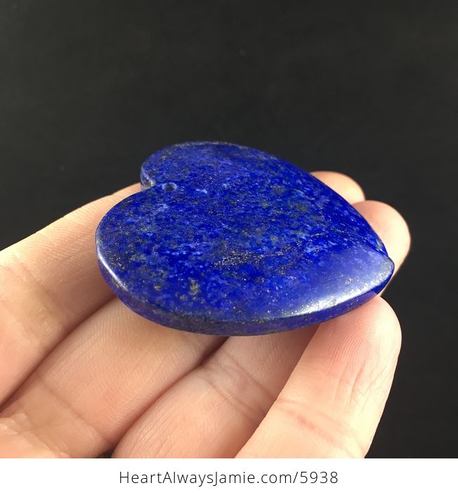 Heart Shaped Lapis Lazuli Stone Jewelry Pendant - #DPO3xIC5JvA-1