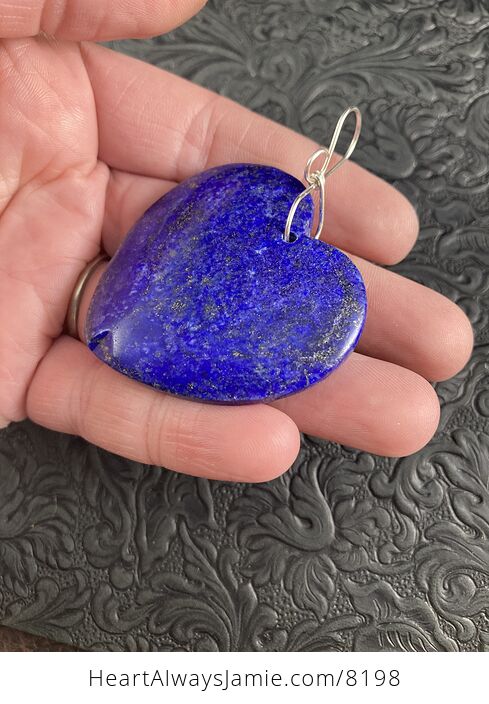 Heart Shaped Lapis Lazuli Stone Jewelry Pendant - #deIawKrAY2k-4