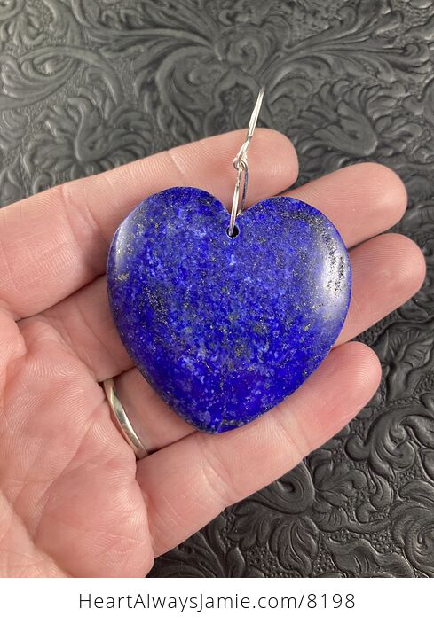 Heart Shaped Lapis Lazuli Stone Jewelry Pendant - #deIawKrAY2k-1