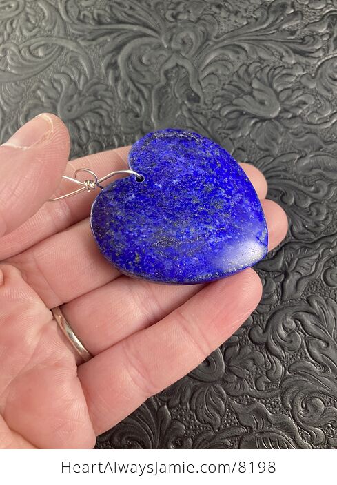 Heart Shaped Lapis Lazuli Stone Jewelry Pendant - #deIawKrAY2k-5