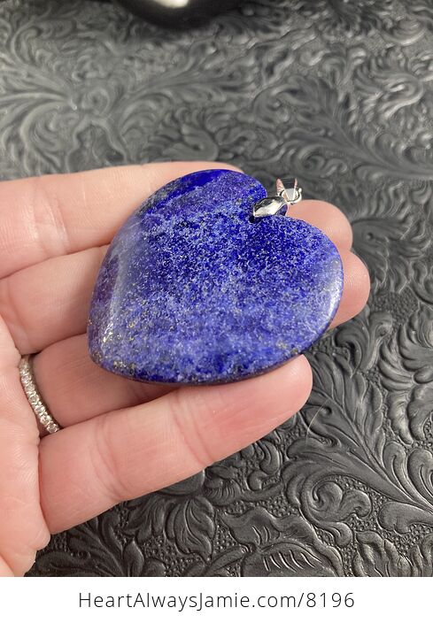 Heart Shaped Lapis Lazuli Stone Jewelry Pendant - #wjXlcj7sXs4-2