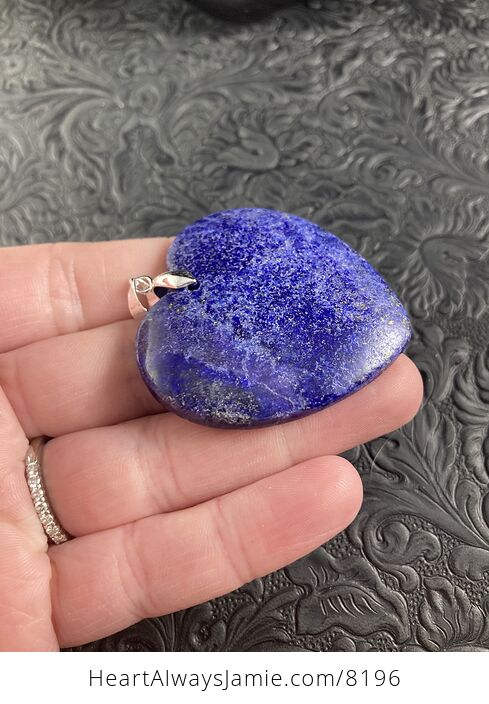 Heart Shaped Lapis Lazuli Stone Jewelry Pendant - #wjXlcj7sXs4-3