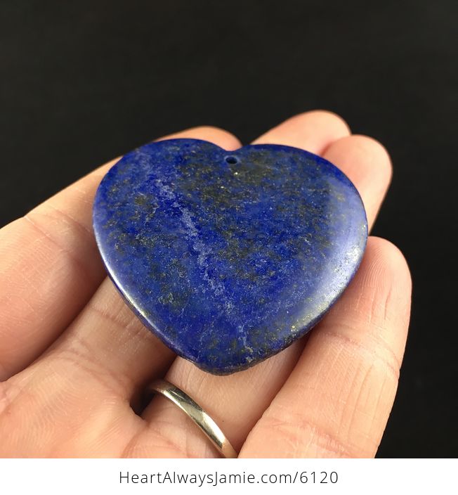 Heart Shaped Lapis Lazuli Stone Pendant Jewelry - #xZlL5tsCSO8-2