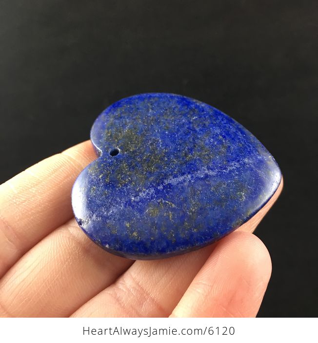 Heart Shaped Lapis Lazuli Stone Pendant Jewelry - #xZlL5tsCSO8-4