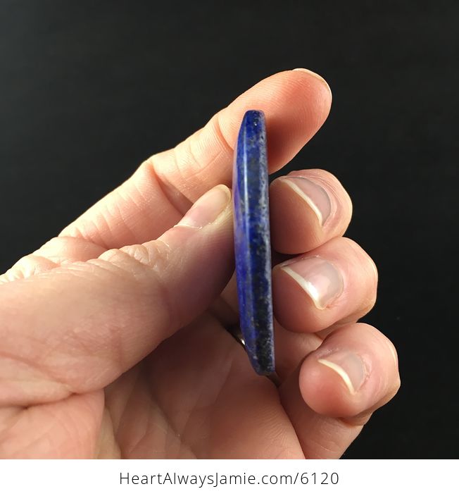 Heart Shaped Lapis Lazuli Stone Pendant Jewelry - #xZlL5tsCSO8-5
