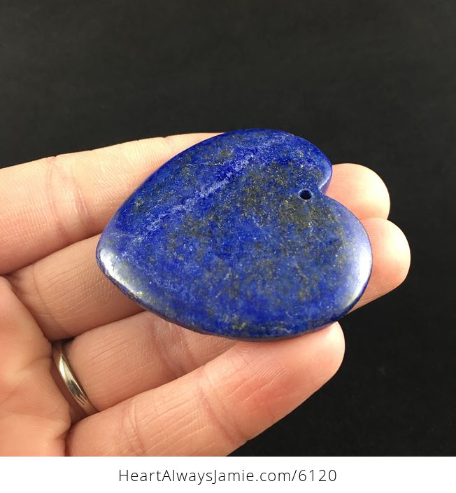 Heart Shaped Lapis Lazuli Stone Pendant Jewelry - #xZlL5tsCSO8-3
