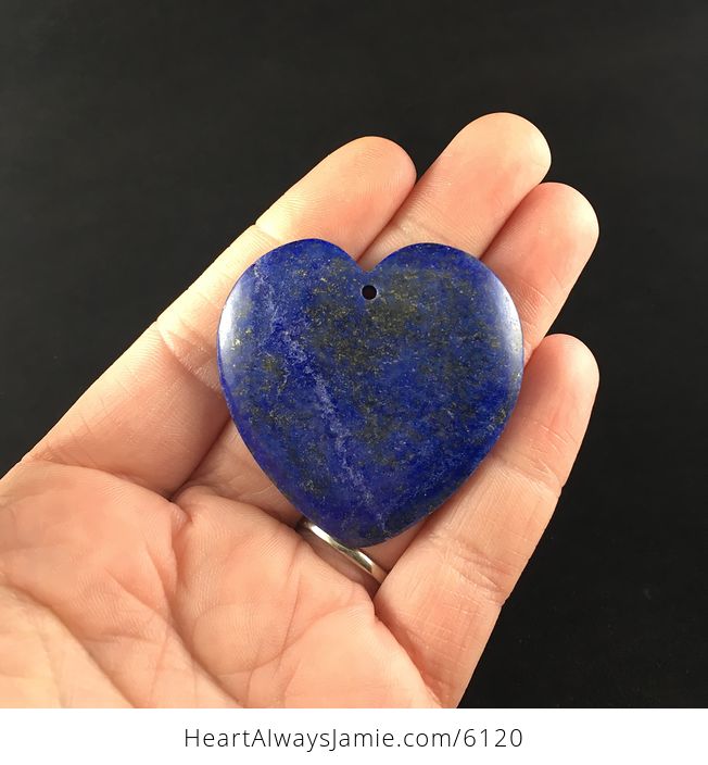 Heart Shaped Lapis Lazuli Stone Pendant Jewelry - #xZlL5tsCSO8-1