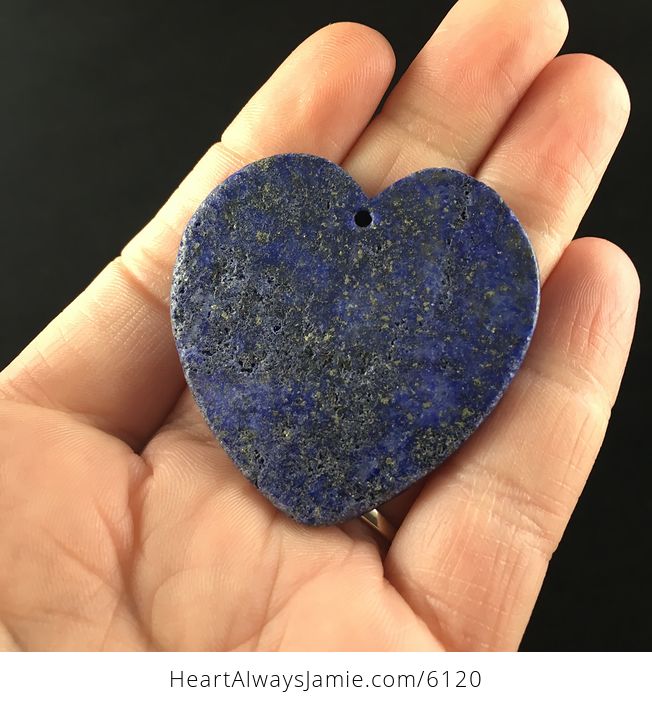 Heart Shaped Lapis Lazuli Stone Pendant Jewelry - #xZlL5tsCSO8-6