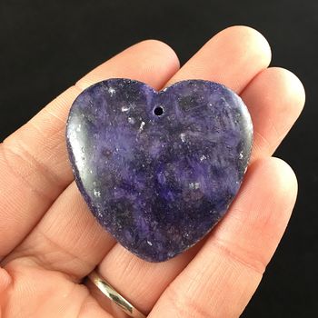 Heart Shaped Lepidolite Stone Jewelry Pendant #9Sy1TzbYJoc