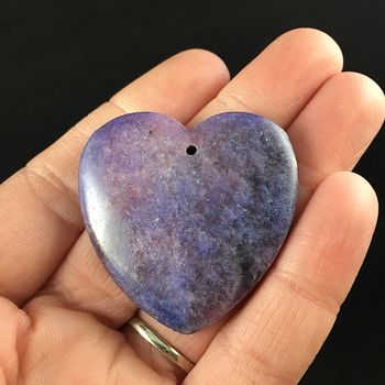 Heart Shaped Lepidolite Stone Jewelry Pendant #P8fcWsdwYDE