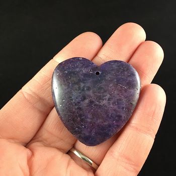 Heart Shaped Lepidolite Stone Jewelry Pendant #el2coVsVVis