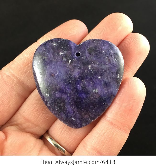 Heart Shaped Lepidolite Stone Jewelry Pendant - #9Sy1TzbYJoc-1