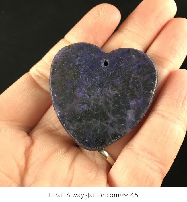 Heart Shaped Lepidolite Stone Jewelry Pendant - #BJDaZyMfIe0-6