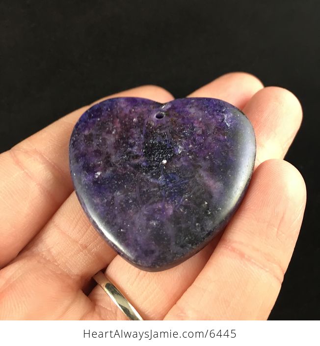 Heart Shaped Lepidolite Stone Jewelry Pendant - #BJDaZyMfIe0-2
