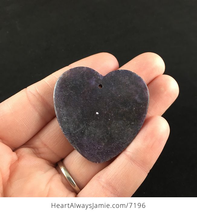 Heart Shaped Lepidolite Stone Jewelry Pendant - #Id3ruj5WHlA-2