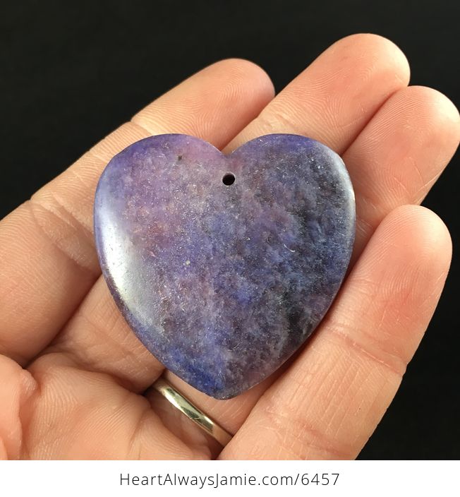 Heart Shaped Lepidolite Stone Jewelry Pendant - #P8fcWsdwYDE-1