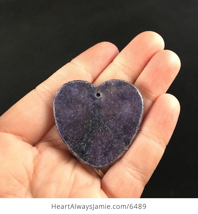 Heart Shaped Lepidolite Stone Jewelry Pendant - #Tg2l5ZdrXCk-6