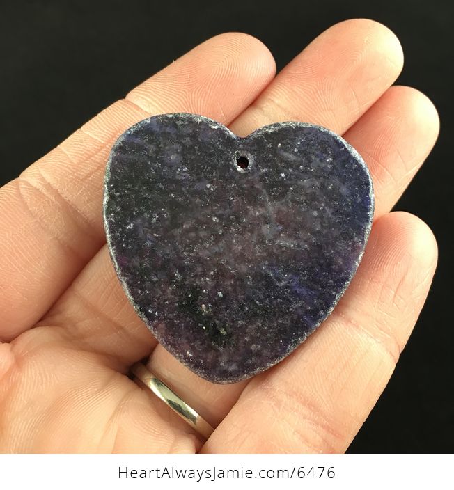 Heart Shaped Lepidolite Stone Jewelry Pendant - #TmCWNJfkHhc-6